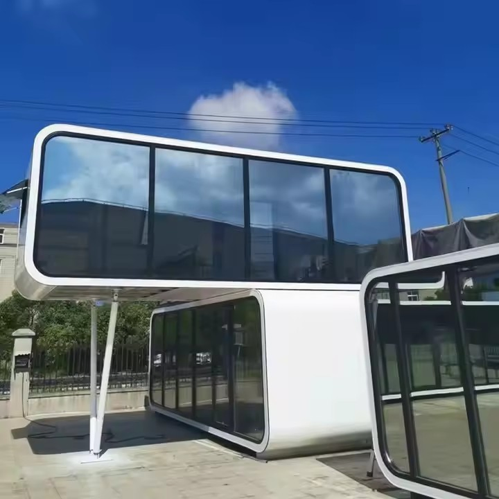 20FT/40FT Smart Steel Container Apple Cabin for Outdoor Office Living Working Sleeping for Villas