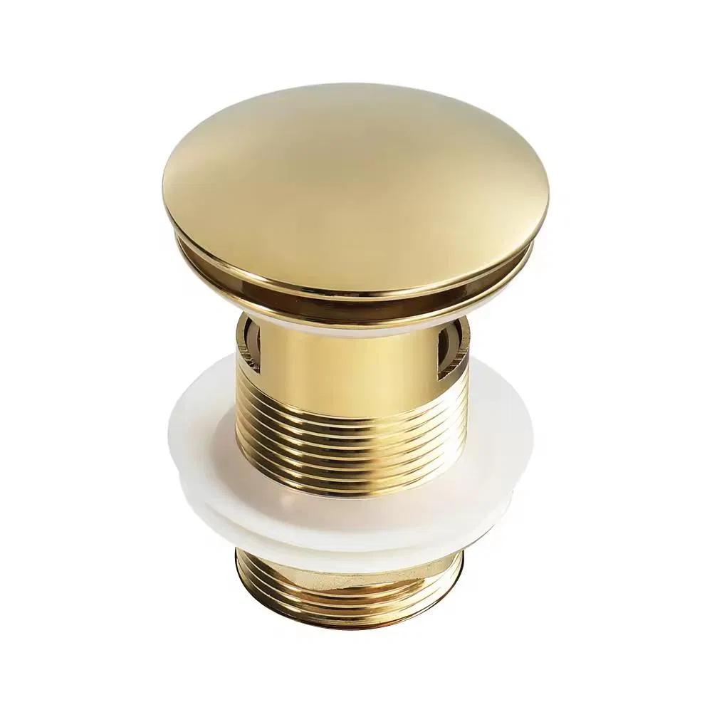 Поп-ап слив для раковины, латунь, золото