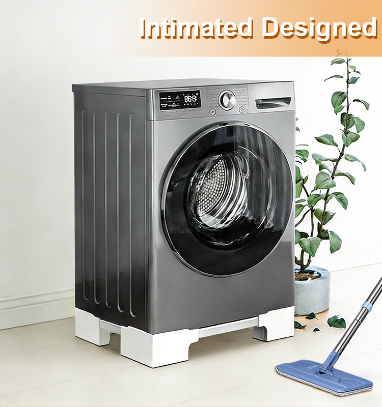 Washing Machine Base Movable Refrigerator Stand with Wheels for Easy Cleaning