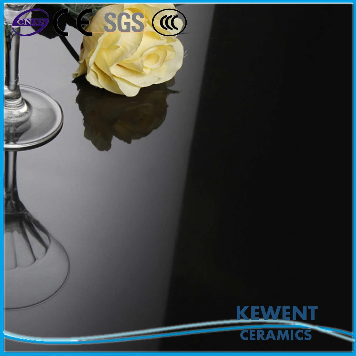 Cheap Price Full Body Normal Black Polished Porcelain Floor Tiles 60X60