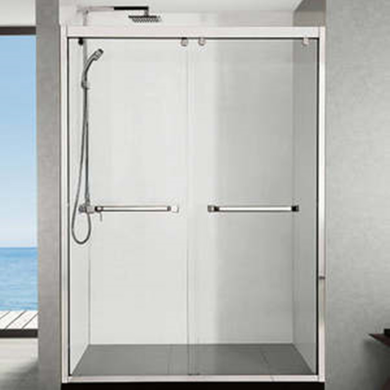 Shower Screen Stainless Steel Frame Tempered Glass