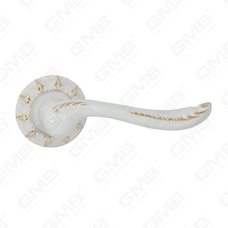 High Quality Extremely Simple Aluminum Door Handle with Thin Round Rosette (A112901)