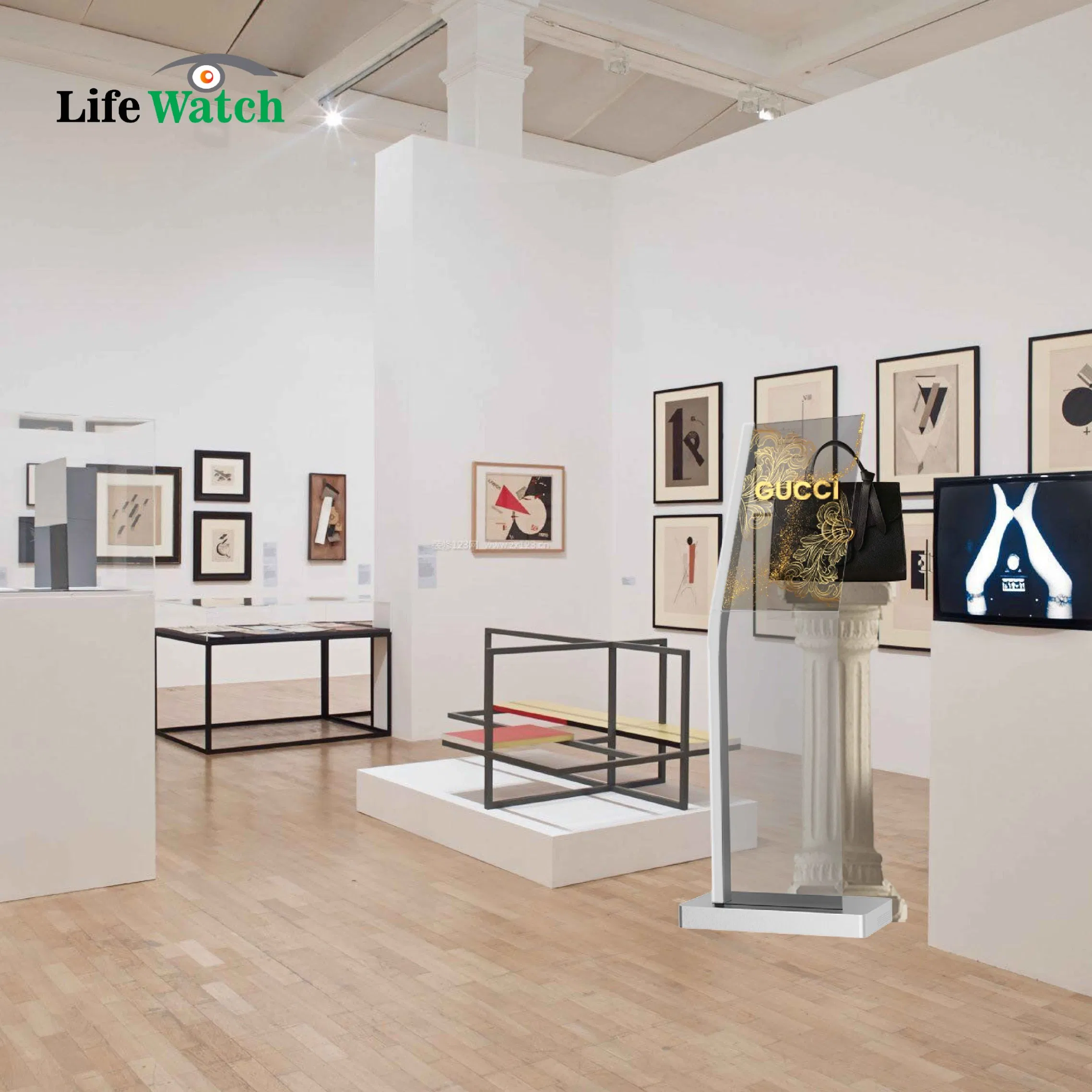 30-Inch OLED Panel Touch Capactive Transparent OLED Digital Signage Kiosk Advertising Totem