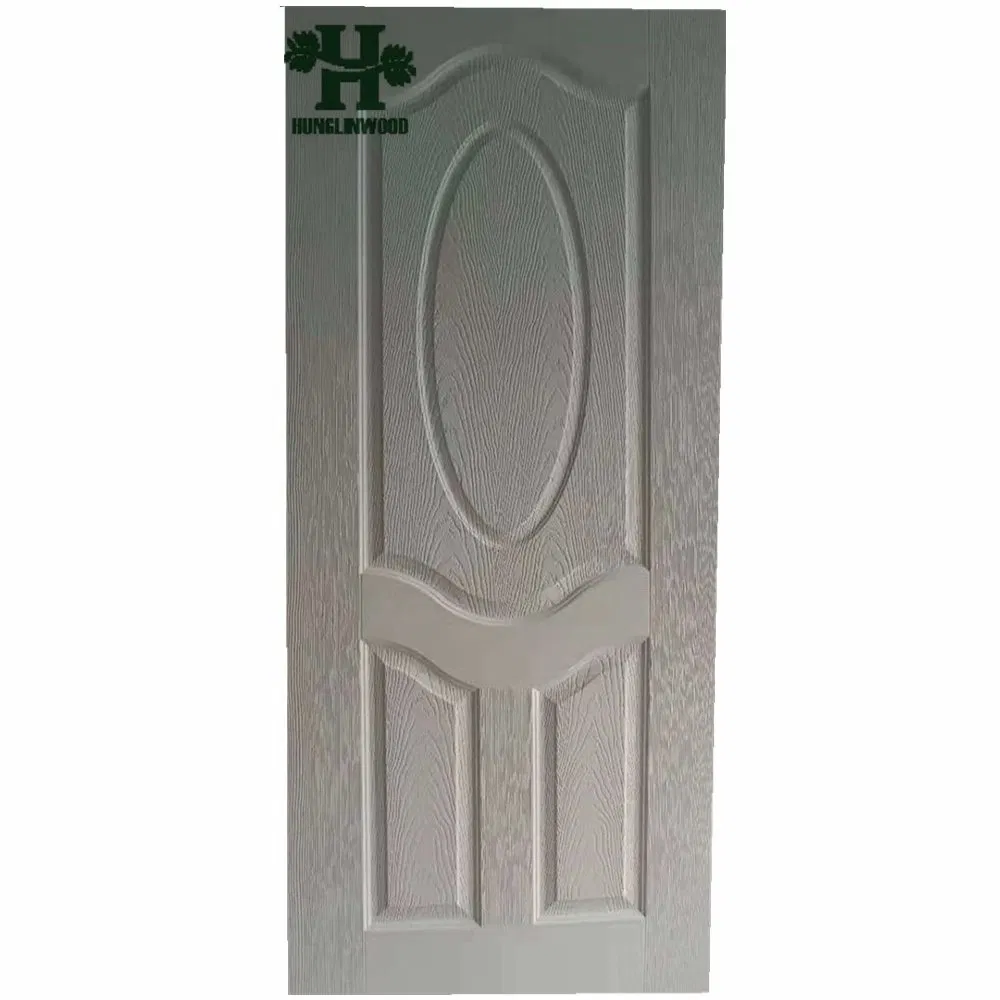 Natual Veneered/Veneer/HDF/MDF/Molded/Moulded/Melamine Laminated/Wooden/White Primer Door Skin Doorskin