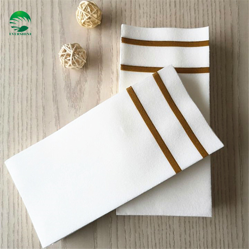 Custom Luxury Thick Airlaid Lunch Napkins for Restaurant with Logo Disposable Napkins Dinner Napkins
