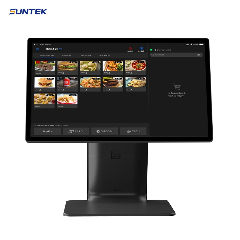 Suntek Touch Screen Monitor 15.6 Inch 4GB RAM +64GB ROM Tablet Android POS Machine for Restaurant and Merchants