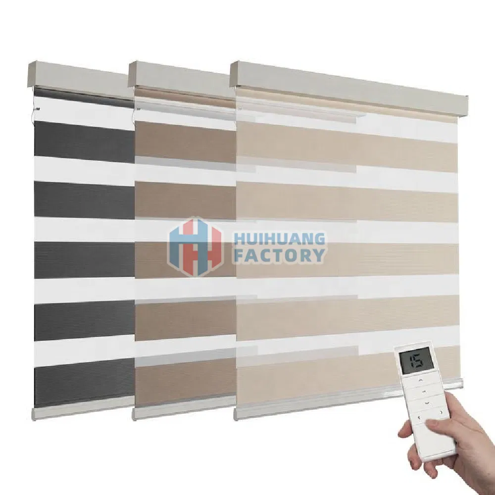 Modern Stylish Full-Blackout Zebra Blinds for Homes and Offices