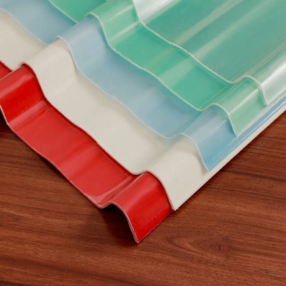 Calamina Corrugada De Fibra De Vidrio FRP Corrugated Roofing Sheet