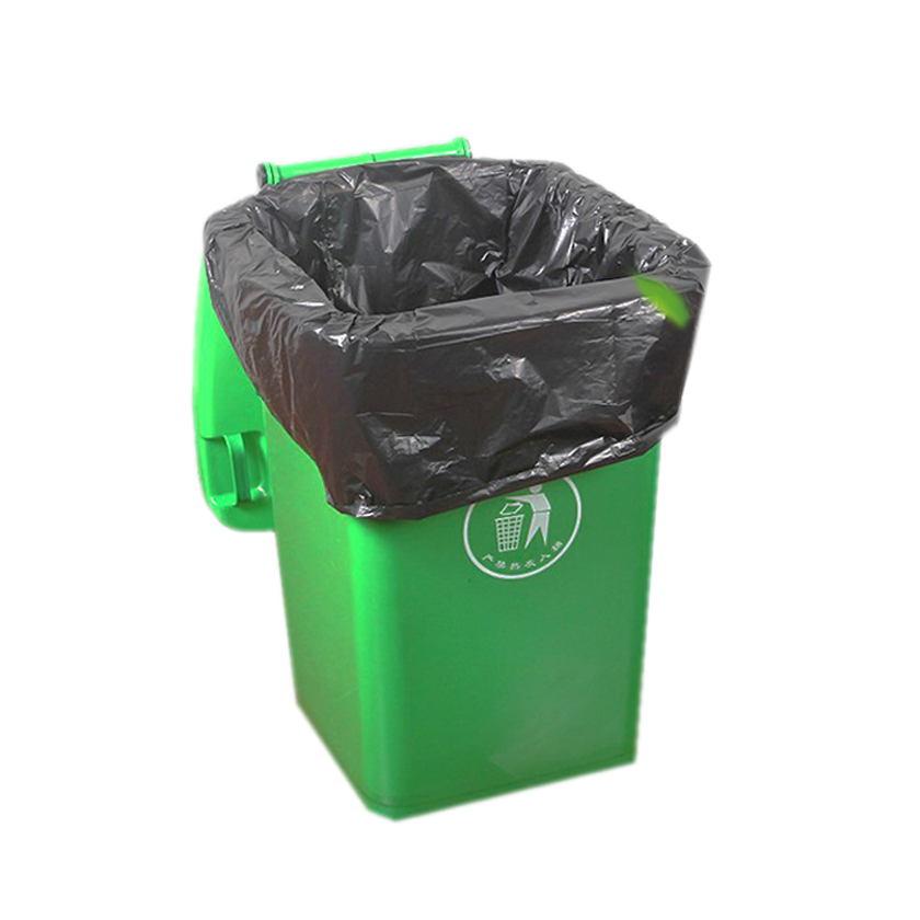 Wholesale China Factory Strong Disposable Black LLDPE Plastic Biodegradable Garbage Bag