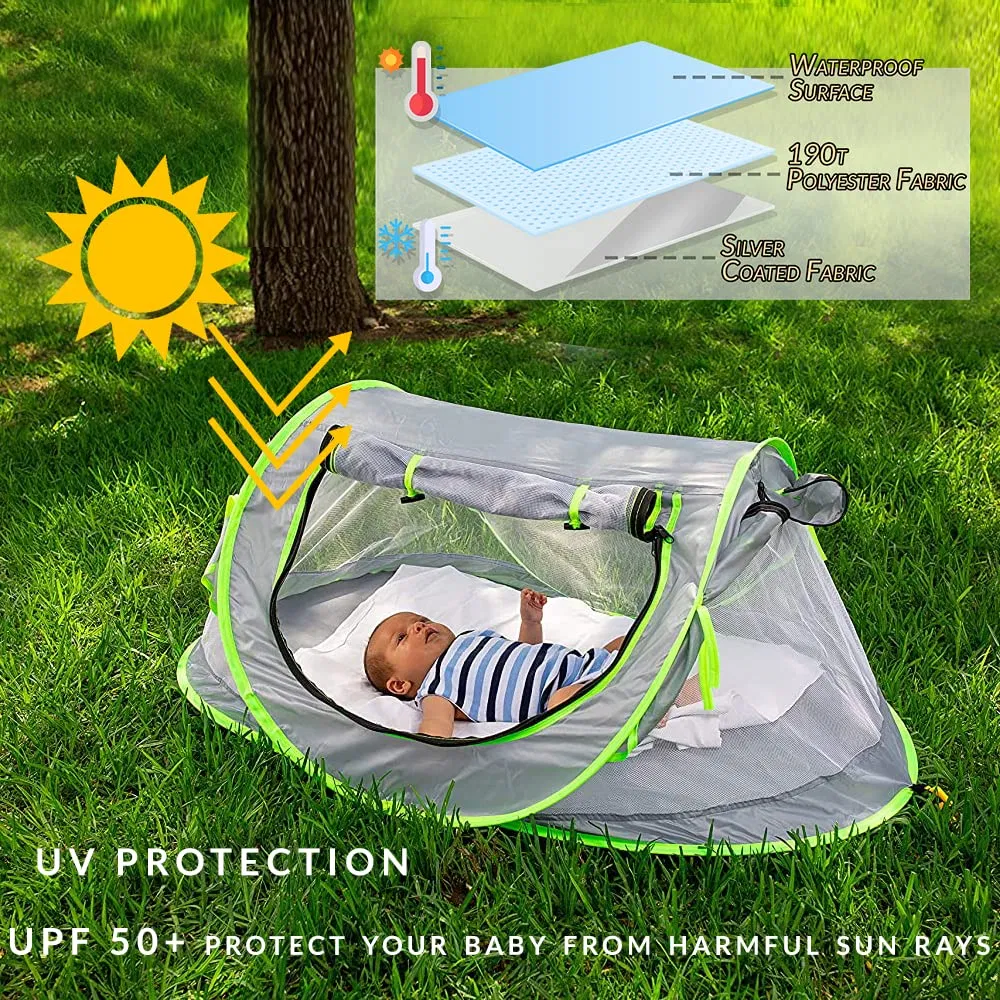 Portable Baby Kids Beach Tent Sunshade Foldable Travel Tent Camping Mosquito Net
