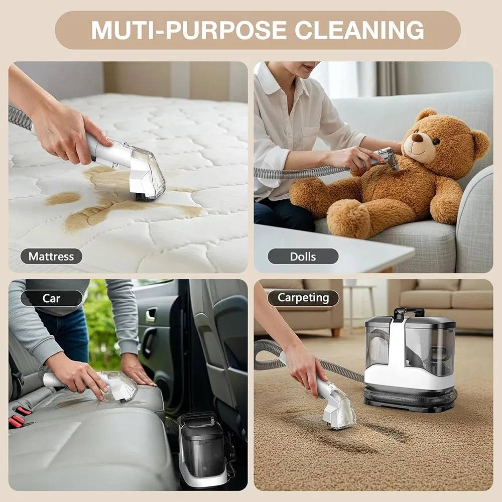 2026 in Stock 450W Potable Small Carper Cleaner Electric Water Shampoo Vacuum Cleaner Sofa Spot Cleaner for Pets Car Seats Sofa