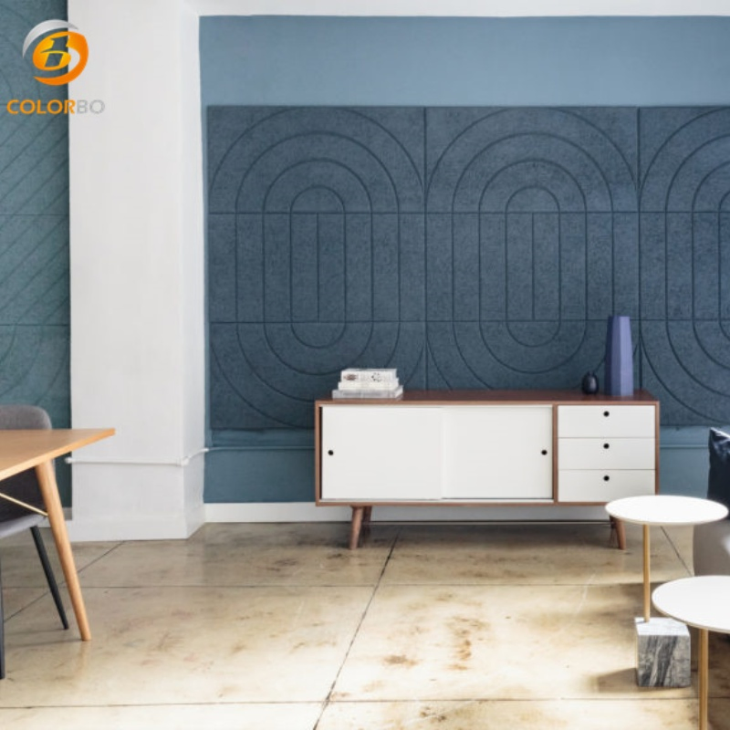 Modern Square Cement Soundproofing Panel with Wood Finish