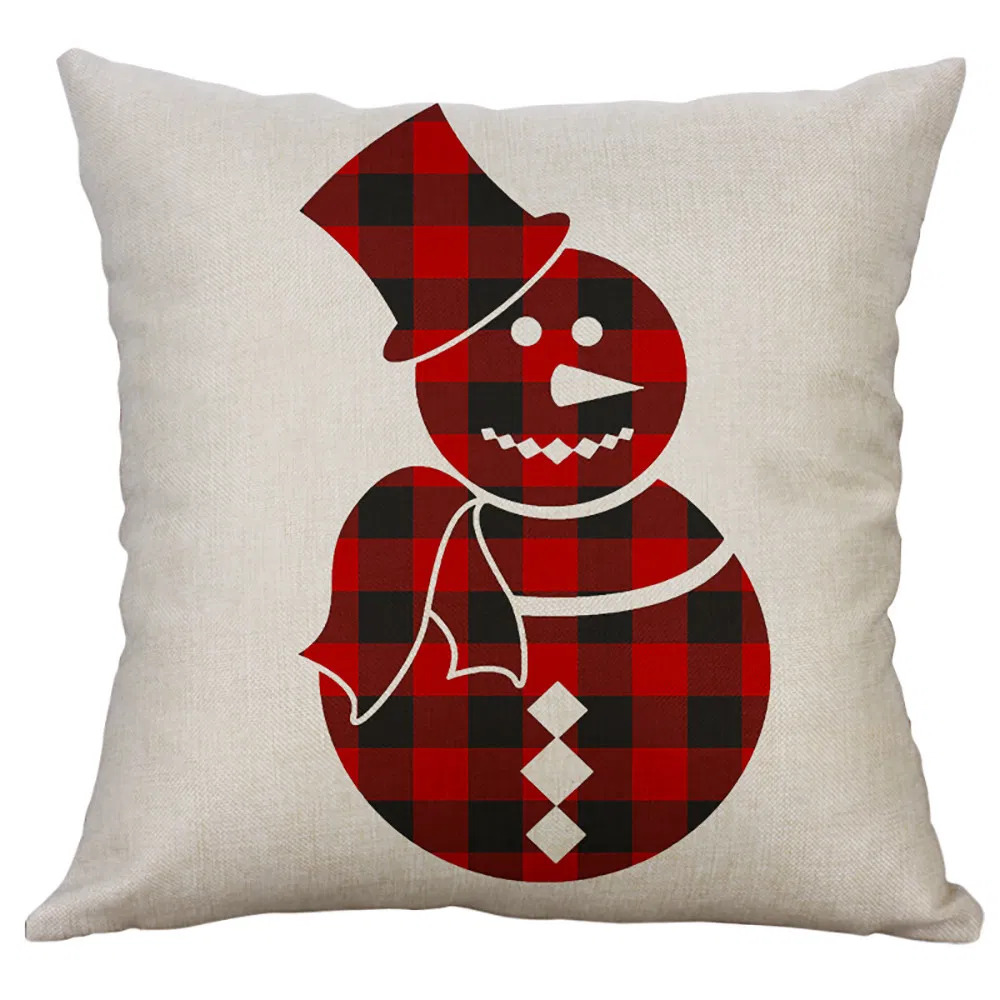 Merry Christmas Cushion Cover Decorative Soft Stuffed Plush Baby Pillows