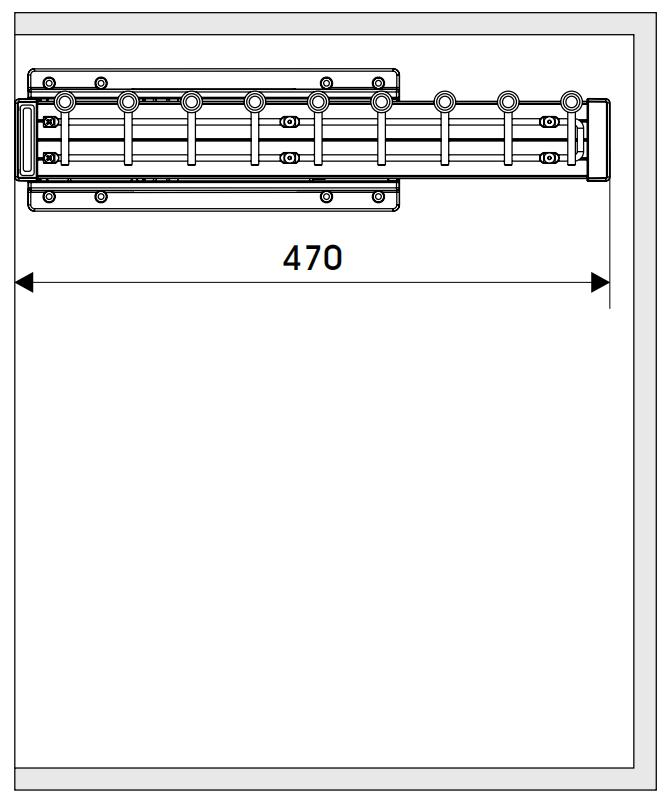 Wardrobe Accessories Side Attached Tie Rack