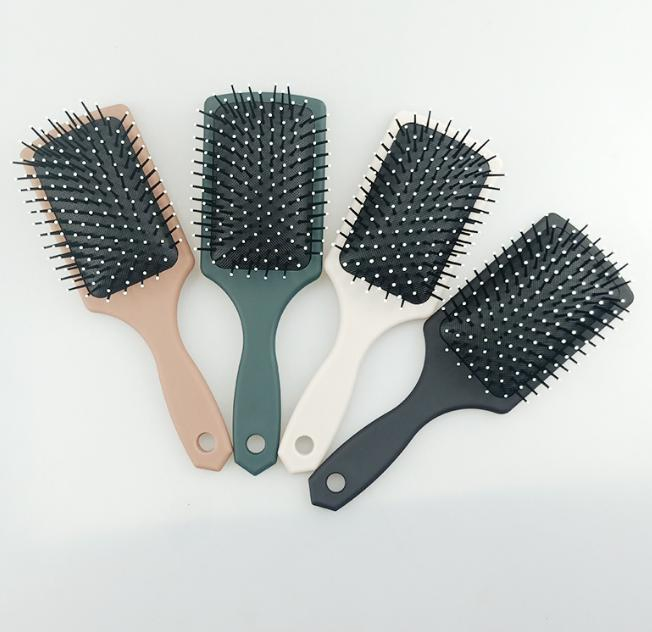 Custom Logo Paddle Detangling Straight Brush Air Cushion Massage Hair Comb