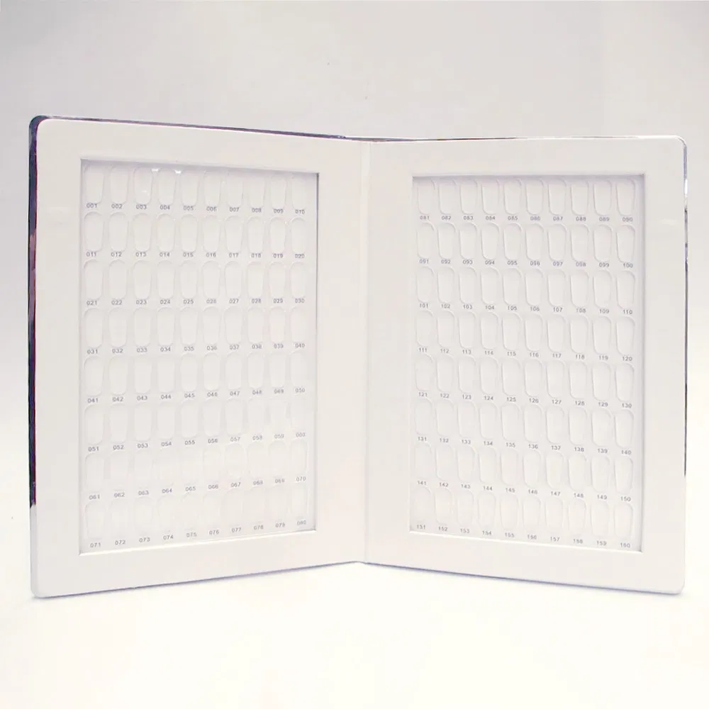 Nail Art Color Manicure Board Electroplated Frosted Texture Nails Oil Glue Color Card Book Decoration Box