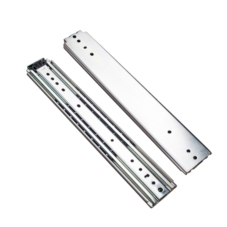 Furniture Hardware 76mm Heavy Duty Load Capacity 225kg Full Extension Ball Bearing Drawer Slides
