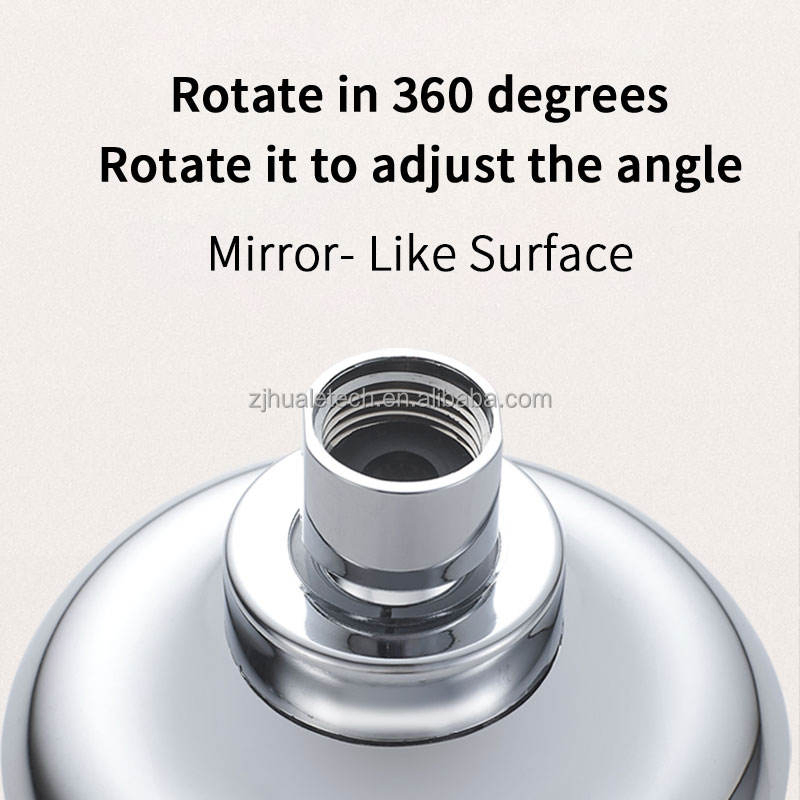 1f160 Classic Round Plastic Rain Shower Head Bathroom Shower for Bath