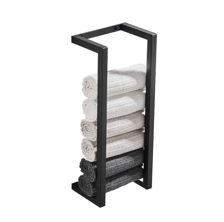 Bathroom Stainless Steel Wall-Mounted Towel and Tissue Rack