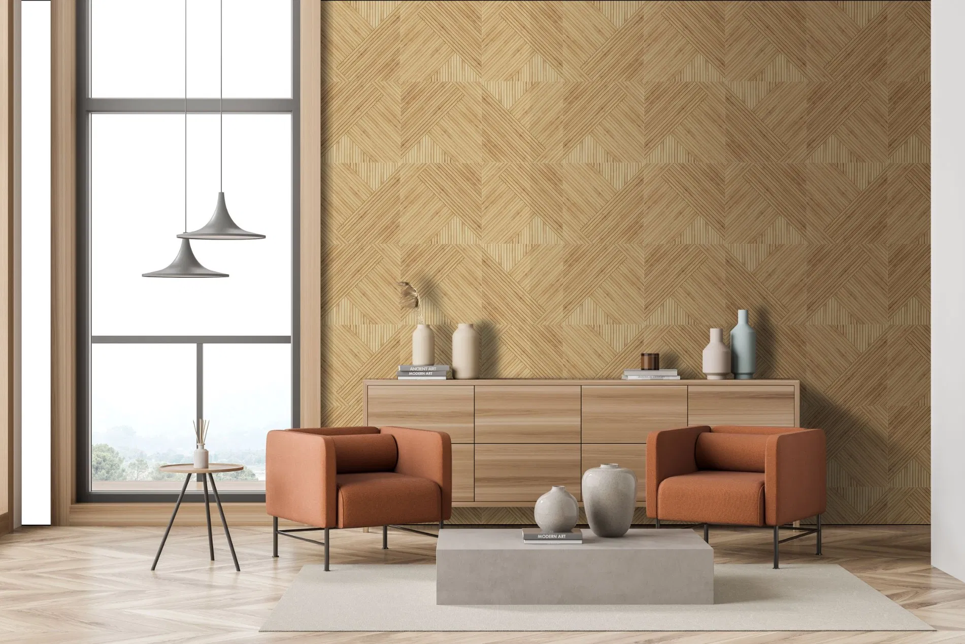 Bubos Wood Finish Acoustic Panel for Stylish and Functional Ceilings