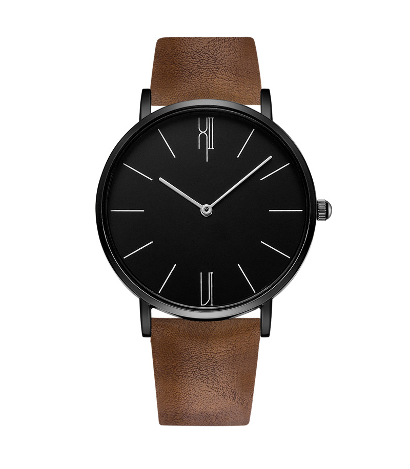 Quality Business Man Big Quartz Stainless Steel Wrist Watch