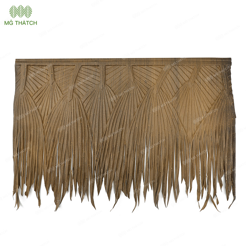 Fire Resistant Paint Synthetic Artificial Palm Leaf Water Reed Roof Thatch for Tiki Hut