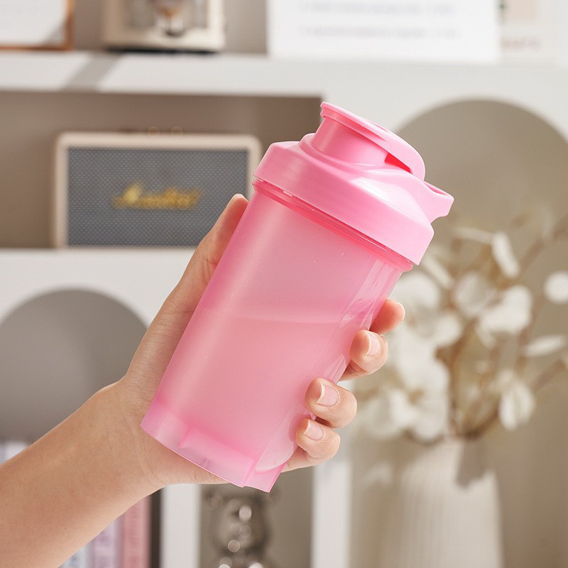 BPA Free Sports Fitness Protein Shaker Cup with Stainless Blender Mixer Ball for Supplement Gym Water Bottle