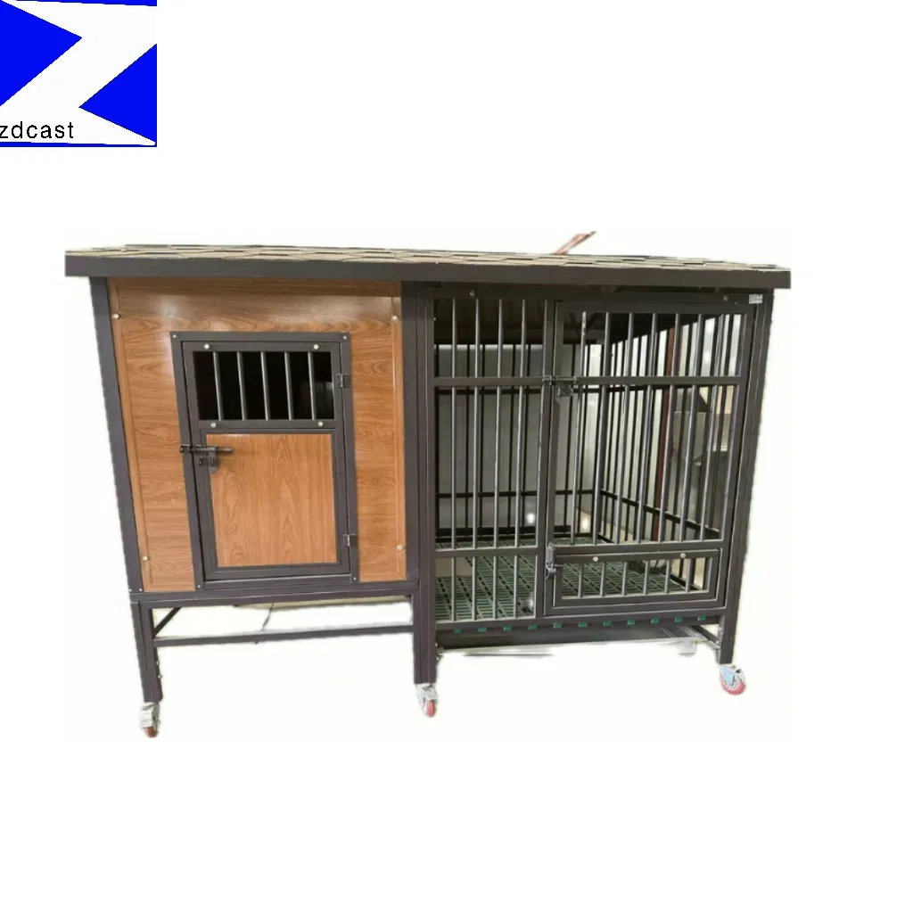 Wooden Dog House with Waterproof and Windproof Features, Equipped with Air Conditioning