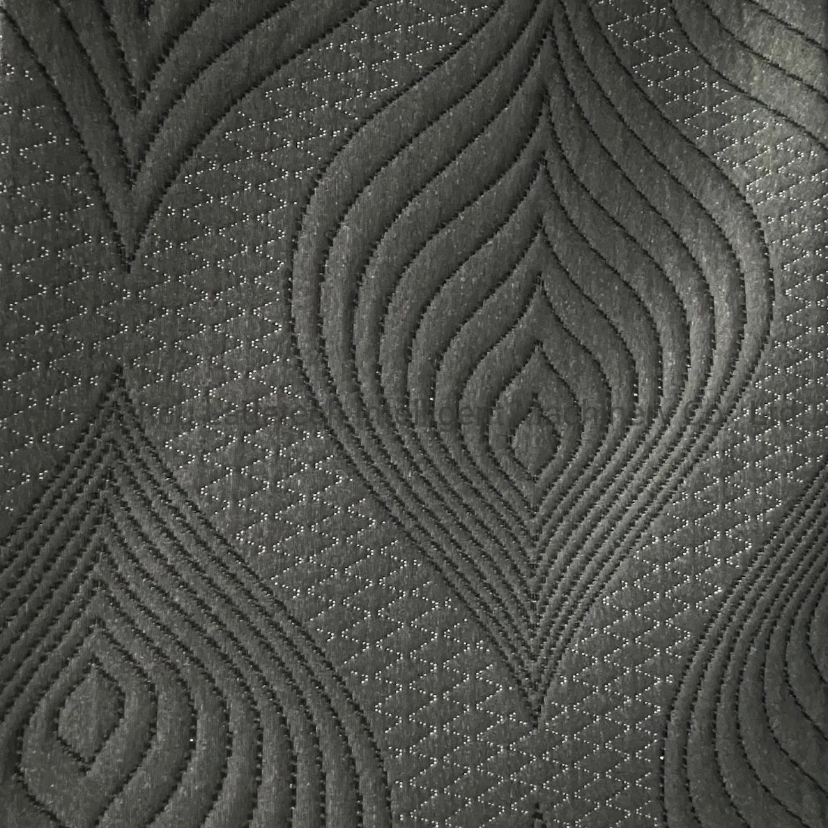 Grey Color Mattress And Sofa Jacquard Knitted Fabric