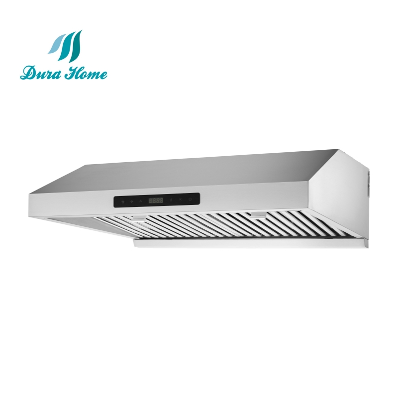 Contemporary Black Kitchen Hood Cooker Hood Range Hood Chimney with 900 Cfm and Low Noise
