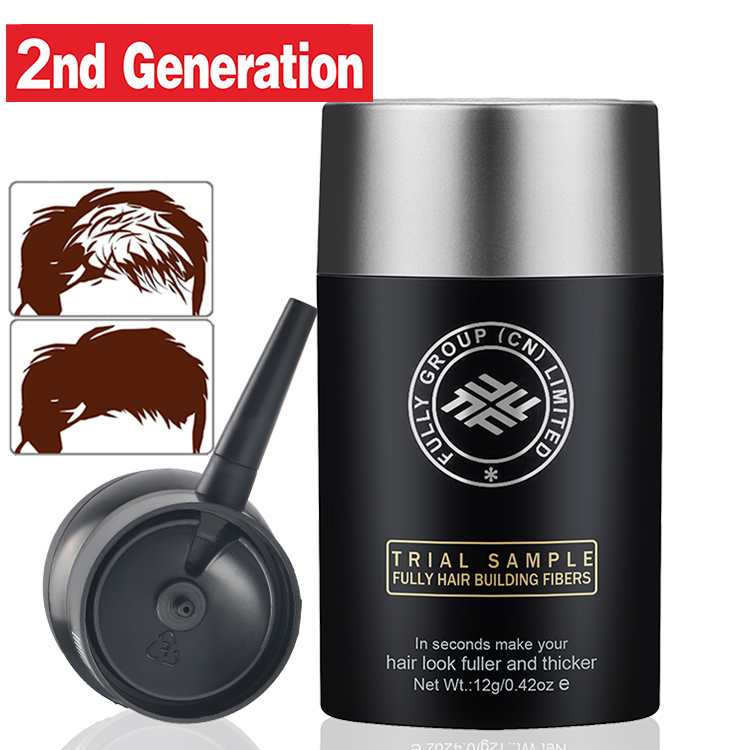 Factory OEM Bactericide Free 2ND Generation Private Labels Plant Keratin Hair Building Fiber Fully Hair Fibers