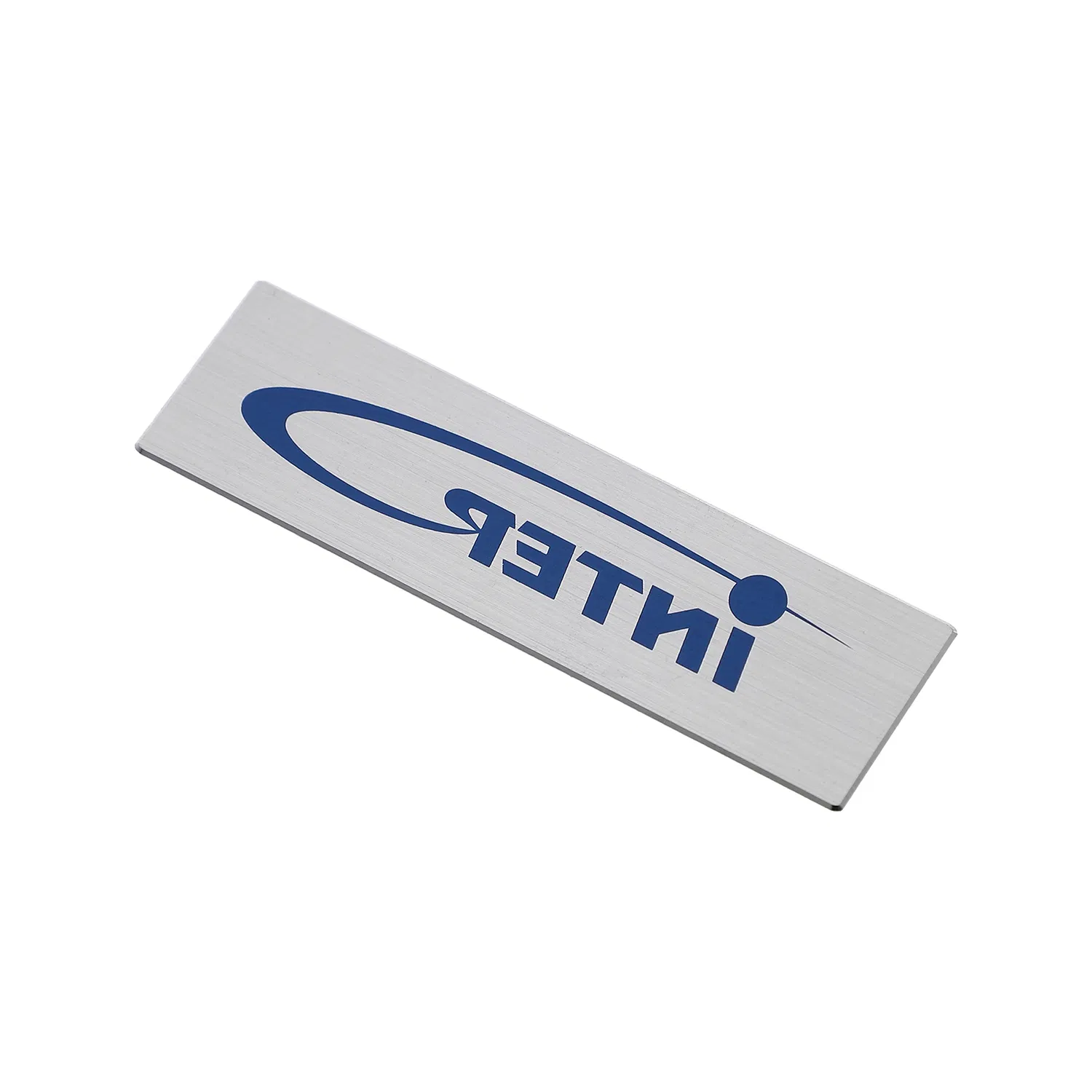 Elegant Aluminum Name Badge with Distinctive Branding for Professionals