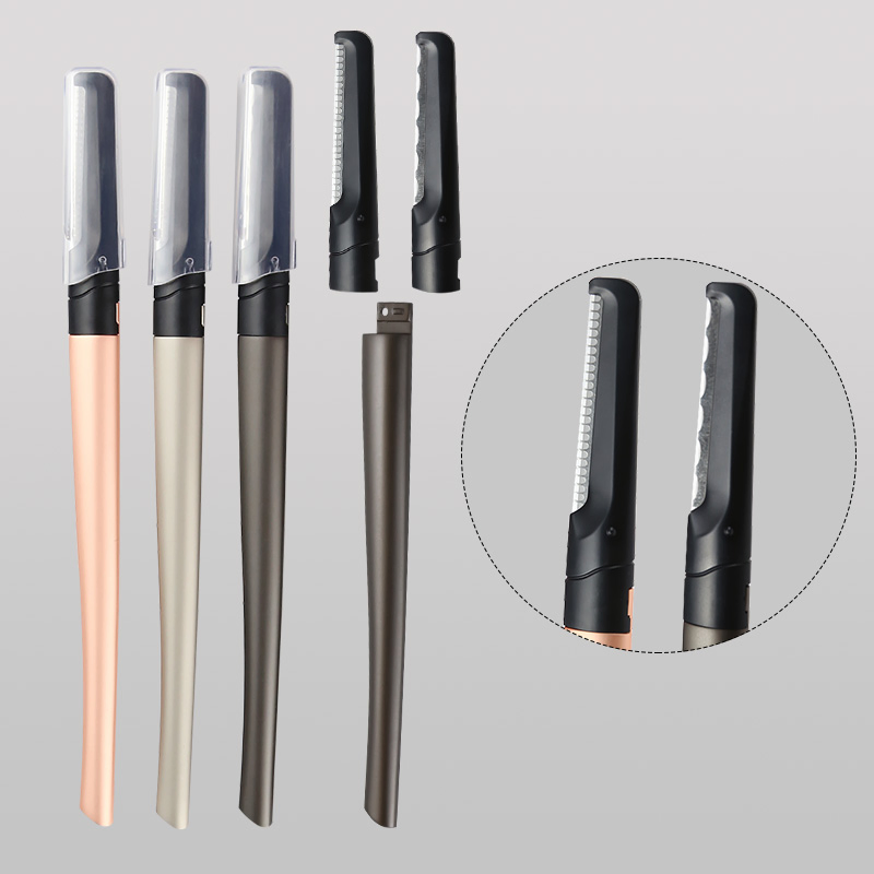 Premium Metal Dermaplaning Tool for Women - Facial Fuzz Trimmer