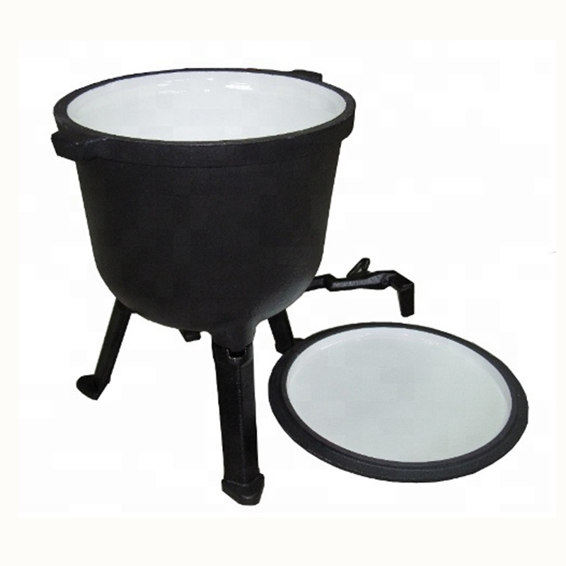 Чугунный казан на трёх ножках, 4 л