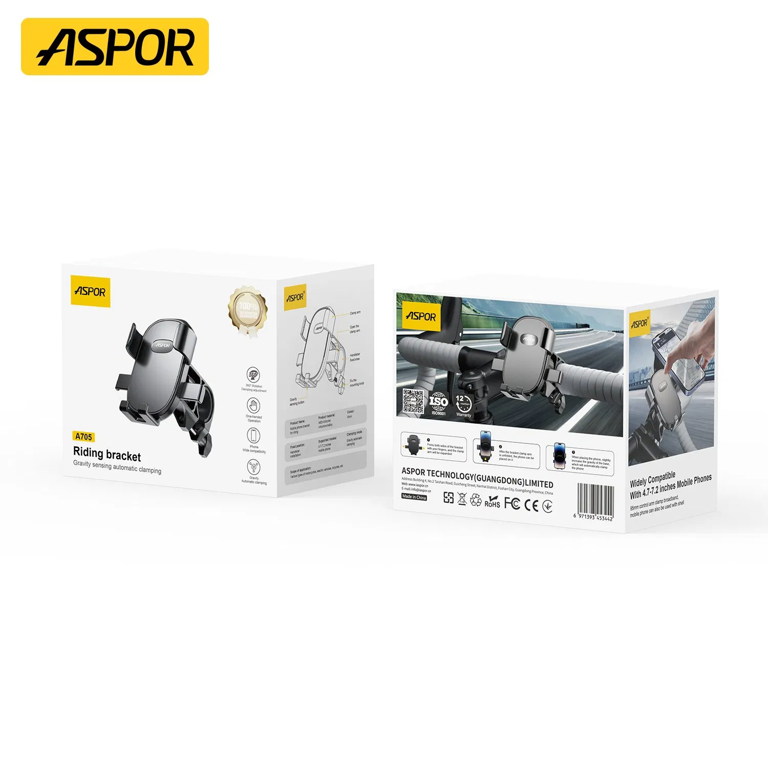 Aspor Hot Sale Bicycle Stand with Mobile Phone Holder A705