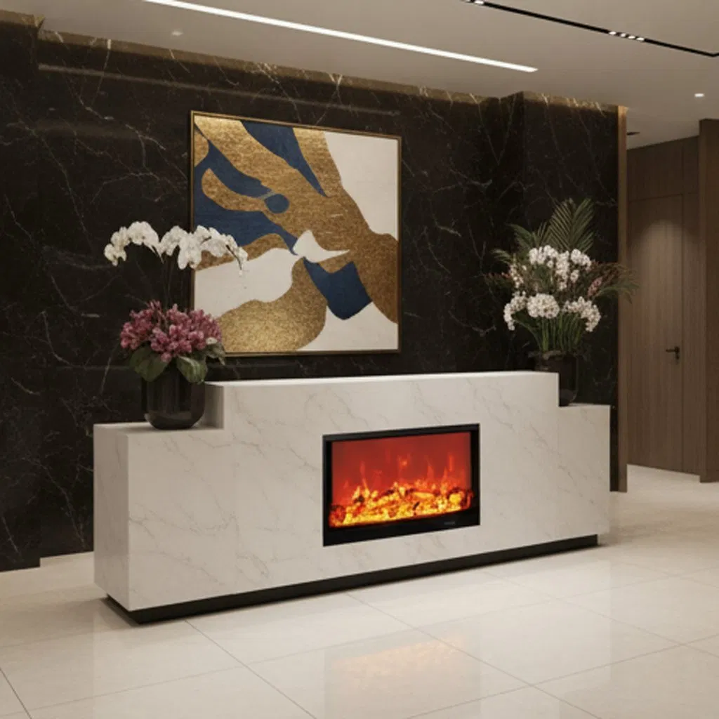 Modern 72-Inch Electric Fireplace for Energy-Efficient Stylish Home Decor