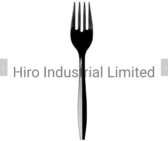 Set Posate Packaging Tenedores Negros De Plastico Black PP Plastic Cutlery Sets for Restaurants