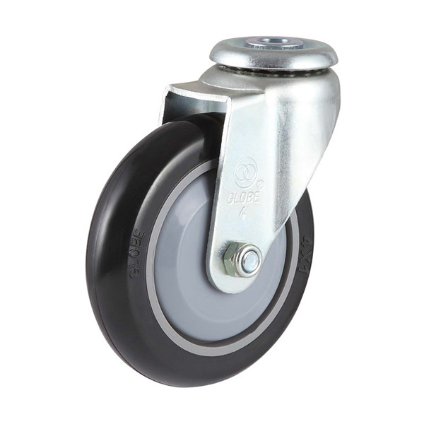 Bolt Hole Wheels Casters Factory Supply PU Castors 75mm 100mm 125mm Manufacturer