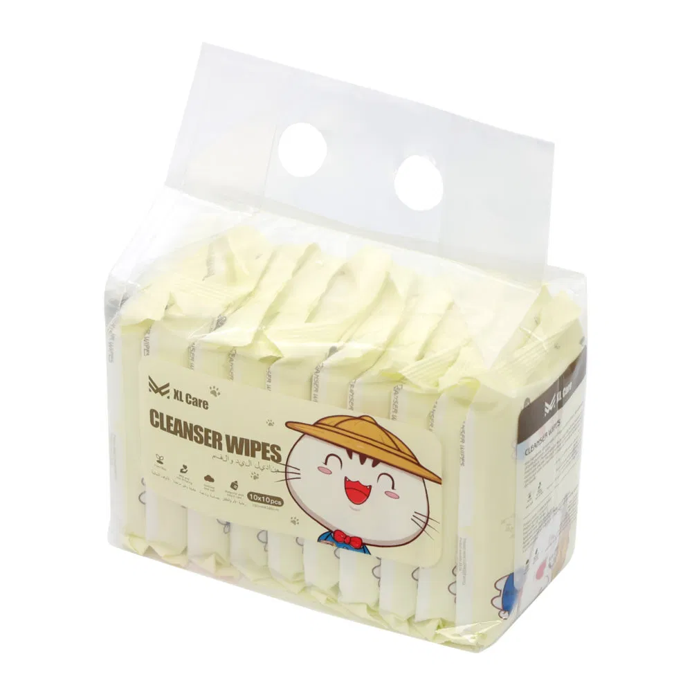 Stain Removal Non-Irritating Custom Disposable Household Cleaning Wet Wipes