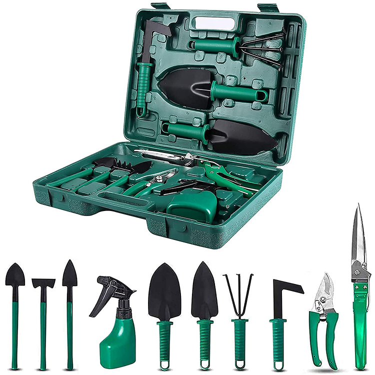 Heavy Duty 10 PCS Household Multifunctional Portable Small Tool Set Gardening Tool Set Plant Pruning Kit Anti Slip Handle Garden Tool Set