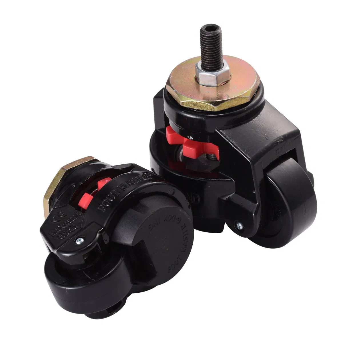 High Quality Vintage Black Universal Custom Carbon Steel Office Chair Caster Furniture Swivel Castor Caster Wheels