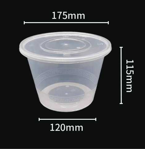 Eco-Friendly Biodegradable Plastic Food Containers for Snacks 2.