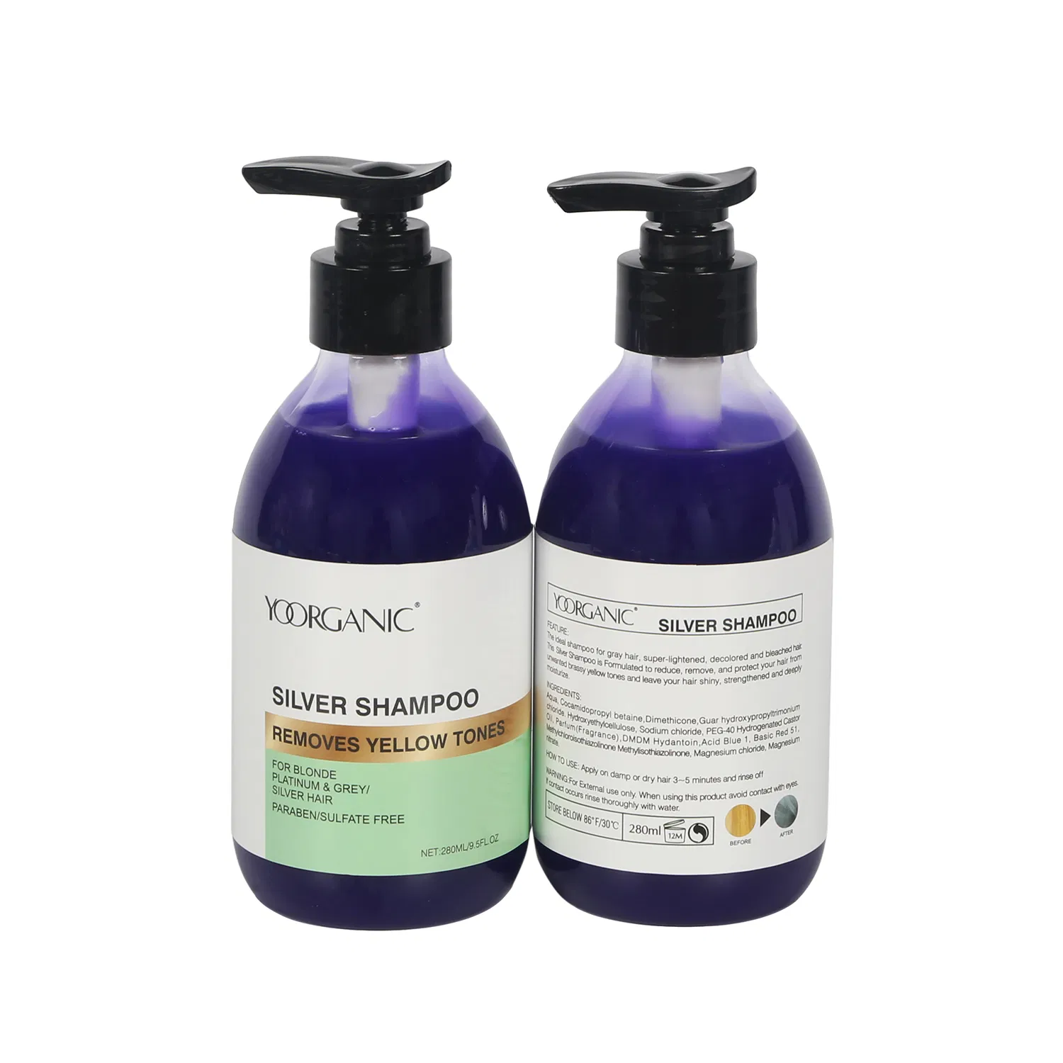 Private Label Silver Shampoo for Bleached and Blonde Hair