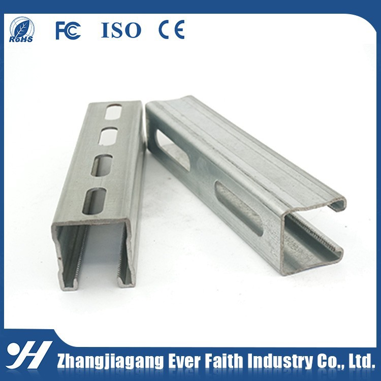 Top Quality Factory Price Galvanized Support Steel C Shape Slotted Strut Channel