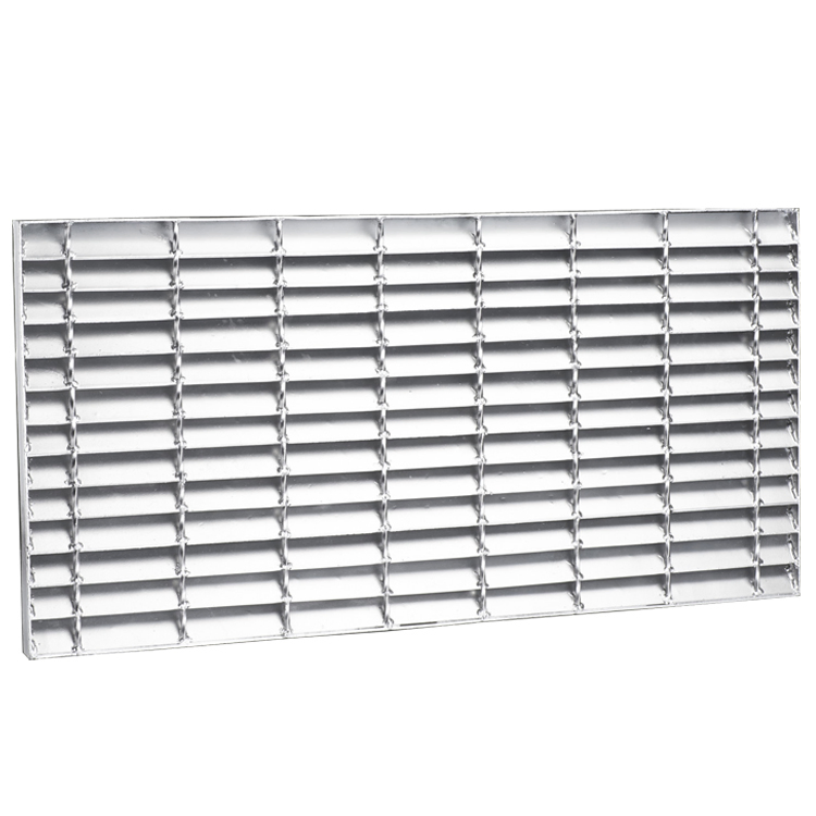 T6 Abrasive Nosing Steel Stair Tread Grating