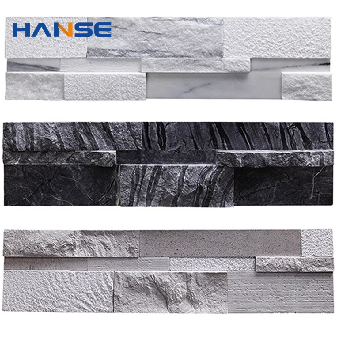 Light Grey Natural Splits Outdoor Park Feature Wall Cladding Panels Slate Stone Design