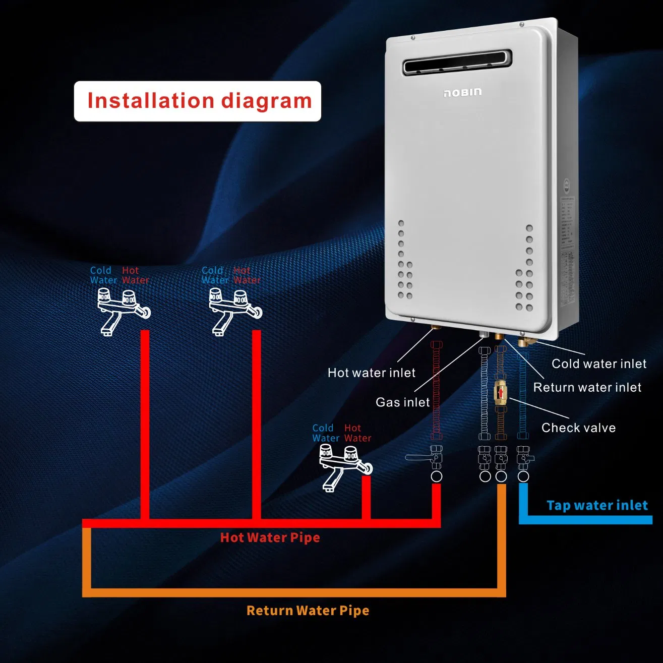 Have Pump 30kw Gas Water Heater with Efficient Hot Water Production