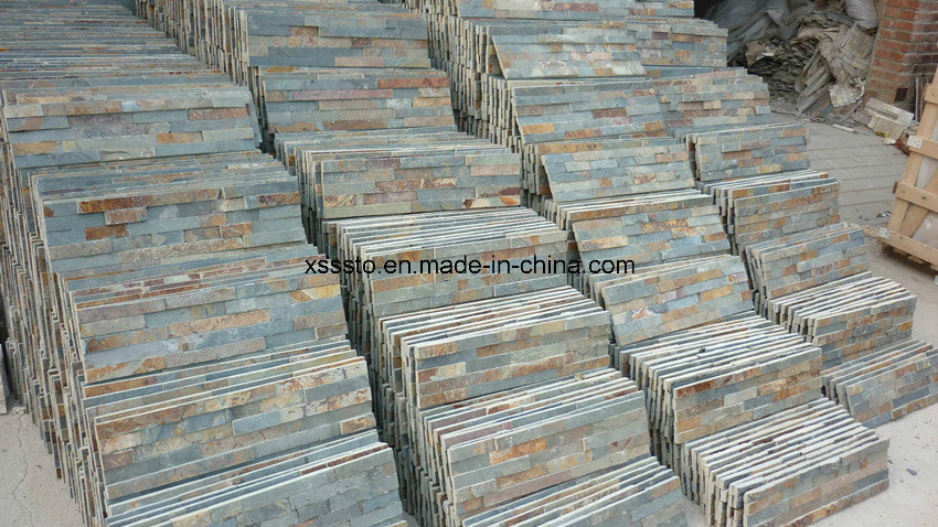 Natural Stone Cheap Rusty Slate Tiles for Flooring