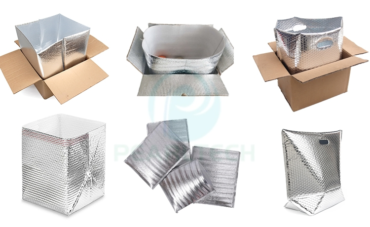 Customised Multiple Shapes Metallized Pet with Bubble to Make Thermal Box Liner