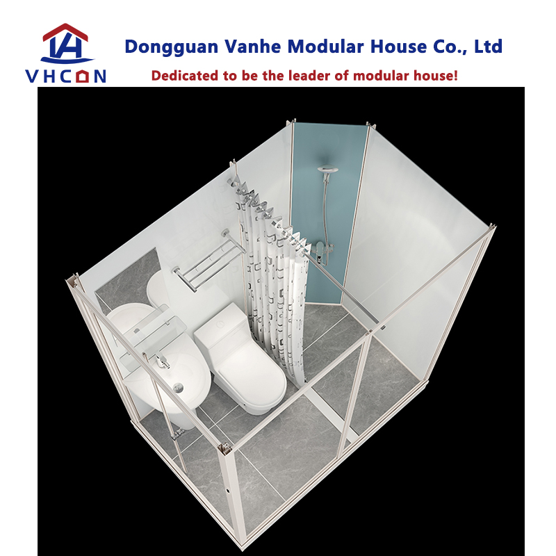 Cabin Luxury Portable Modular Glass Design Hotel Complete Shower Steam RV Sink Toilet Prefab Bathroom Pod for Sale